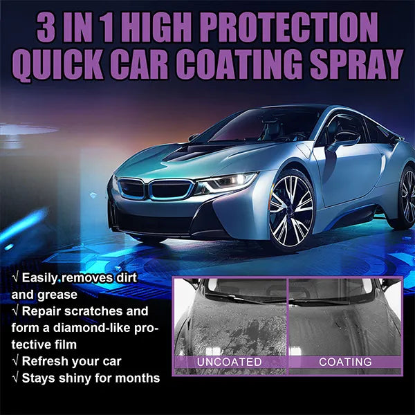 GERMAN IMPORTED ✈️ PREMIUM 3 IN 1 QUICK HIGH PROTECTION CAR COATING SPRAY🤩 FIRST TIME IN PAKISTAN😍💫
